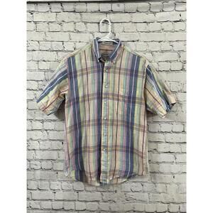 Vintage Granby club collection single needle Button Up Striped M